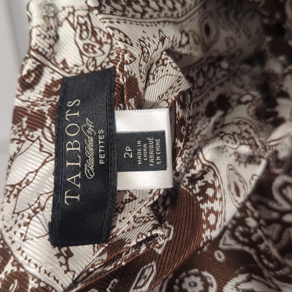 Talbots 100% silk - size 2p skirt NWT - Picture 5 of 5